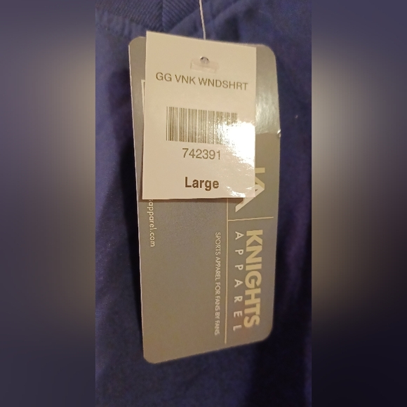 NWT KA Knights Apparel Auburn Tigers long sleeve windbreaker blue orange Large - Picture 2 of 6